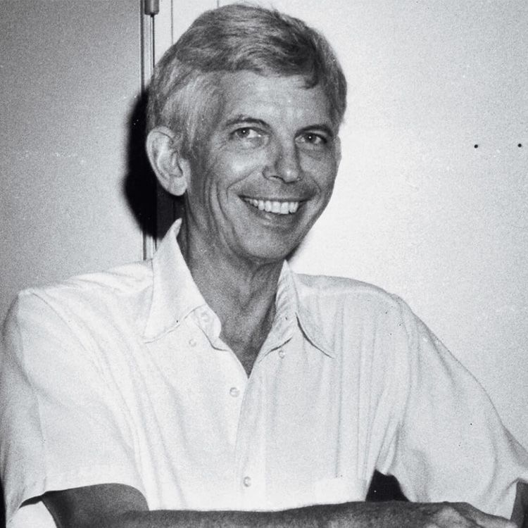 Black and white photo of Alfred Knudson Jr., MD, PhD.