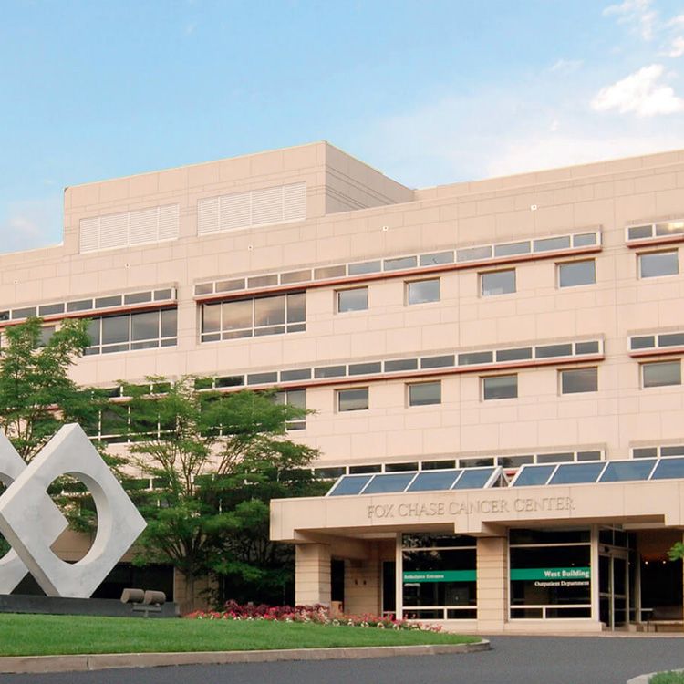 Exterior shot of the West Building.